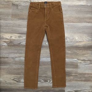 GAP Brown Stretch Slim Adjustable Waist Corduroy Pants 12